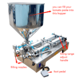 ماكينة تعبئة سوائل لزج نص الي 2 راس - الصورة 6